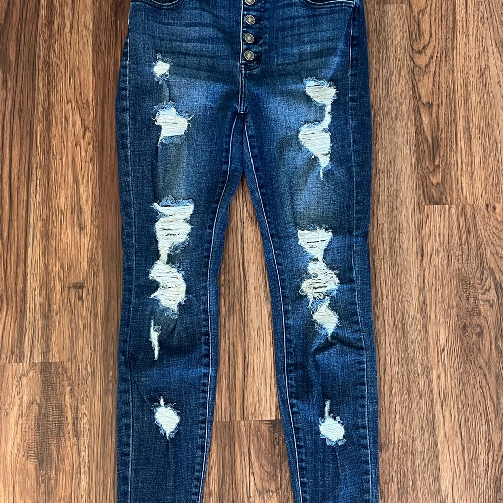 KanCan Distressed Blue Women's Jeans
